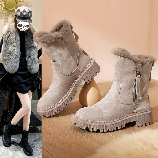 Women's Warm Plush Suede Boots™